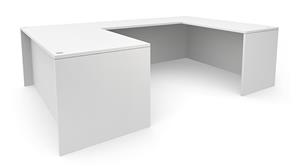 U Shaped Desks Office Source 72in x 101in U-Desk (72inx30in Desk, 47inx24in Bridge)