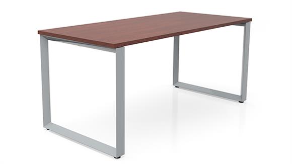 Executive Desks Office Source 66" x 30" Beveled Loop Leg Desk