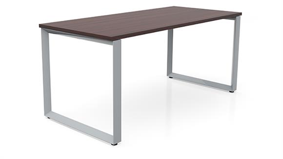 Executive Desks Office Source 66" x 24" Beveled Loop Leg Desk