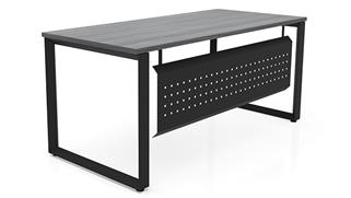 Executive Desks Office Source 72" x 36" Beveled Loop Leg Desk with Modesty Panel