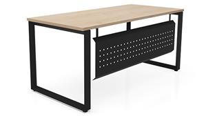 Executive Desks Office Source 48" x 30" Beveled Loop Leg Desk with Modesty Panel