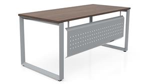 Executive Desks Office Source 48" x 30" Beveled Loop Leg Desk with Modesty Panel