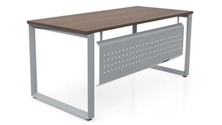 Executive Desks Office Source 72" x 24" Beveled Loop Leg Desk with Modesty Panel