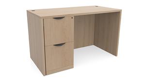 Executive Desks Office Source 66in x 24in Single Pedestal Desk