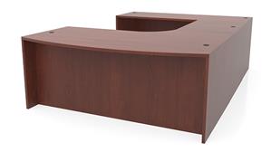 U Shaped Desks Office Source 72in x 112in Curved Bow Front U-Desk