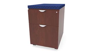 Drawers & Pedestals Office Source Low Mobile Box File Pedestal with Cushion Top