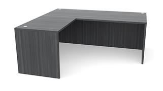 L Shaped Desks Office Source 60in x 65in Reversible L-Shaped Desk
