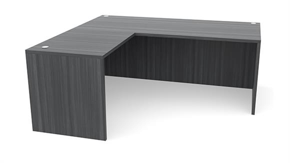 L Shaped Desks Office Source 66" x 77" Reversible L Shaped Desk