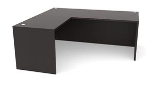 L Shaped Desks Office Source 71" x 72" Reversible L-Shaped Desk