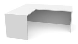 L Shaped Desks Office Source 66" x 65" Reversible L-Shaped Desk