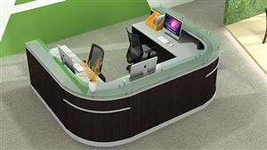 Reception Desks Office Source U-Shaped Reception Desk