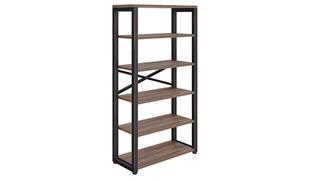 Bookcases Office Source 66in Metal Bookcase