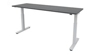 Adjustable Height Desks & Tables Office Source 48" x 24" Dual Motor 2 Stage Adjustable Height Sit to Stand Desk