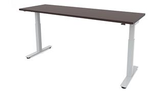 Adjustable Height Desks & Tables Office Source 60" x 30" Dual Motor 3 Stage Adjustable Height Sit to Stand Desk