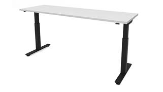 Adjustable Height Desks & Tables Office Source 6ft x 24in Dual Motor 2 Stage Adjustable Height Sit to Stand Desk