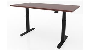 Adjustable Height Desks & Tables Office Source 48" x 30" Dual Motor 2 Stage Adjustable Height Sit to Stand Desk