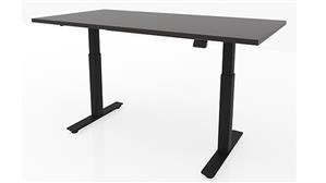 Adjustable Height Desks & Tables Office Source 48in x 30in Dual Motor 2 Stage Adjustable Height Sit to Stand Desk