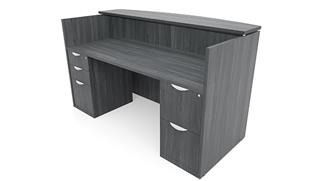 Reception Desks Office Source Double Pedestal Reception Desk