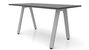 Executive Desks Office Source 72in x 36in Metal A-Leg Desk