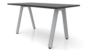 Executive Desks Office Source 48in x 24in Metal A-Leg Desk