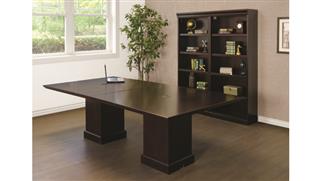 Conference Tables Office Source 8ft Wood Veneer Conference Table with 2 Bookcases