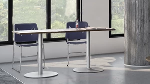 Cafeteria Tables Office Source 30in x 6ft Rectangular Standard Height Table with Brushed Aluminum Base