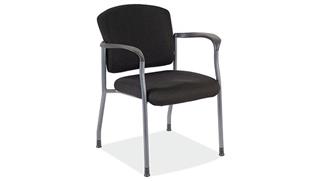Side & Guest Chairs Office Source Guest Chair with Arms and Titanium Gray Frame