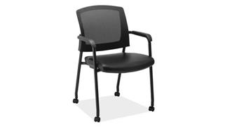 Side & Guest Chairs Office Source Micro Side Chair with Casters