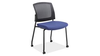 Side & Guest Chairs Office Source Armless Micro Side Chair with Casters