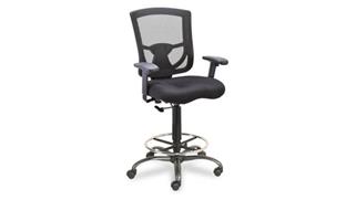 Office Chairs Office Source Mesh Back Stool - Leather Seat