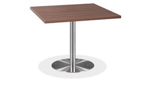 Cafeteria Tables Office Source 24" Square Cafeteria Table with Brushed Aluminum Base