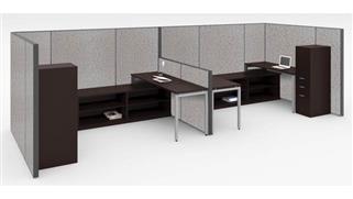 Workstations & Cubicles Office Source Workstation for 2 with Storage