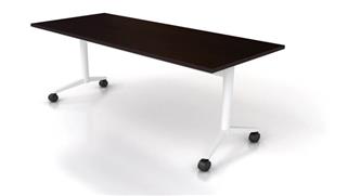 Training Tables Office Source 60" x 24" Flip Top Nesting Table