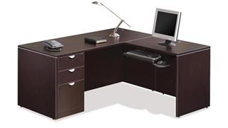 L Shaped Desks Office Source 66in x 60in L Shaped Desk