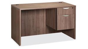 Compact Desks Office Source 48in x 24in Single Pedestal Desk