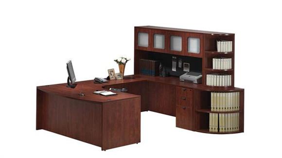 U Shaped Desks Office Source U Shaped Desk with Hutch