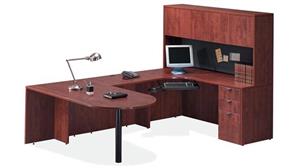 U Shaped Desks Office Source Bullet U Shaped Desk with Hutch