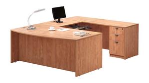 U Shaped Desks Office Source U Shaped Desk with 1 Pedestal