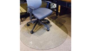 Chair Mats Office Source 48" Round Glass Chairmat