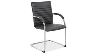 Side & Guest Chairs Office Source Sled Base Guest Chair with Chrome Frame