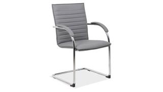 Side & Guest Chairs Office Source Sled Base Guest Chair with Chrome Frame