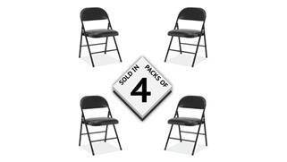 Folding Chairs Office Source Steel Folding Chair with Padded Seat & Back