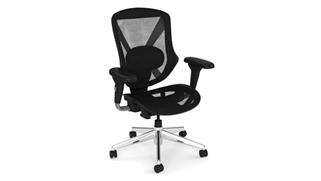 Office Chairs Office Source Mid Back All Mesh Task Chair with Chrome Base