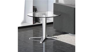 Coffee Tables Office Source 24" Glass Top Coffee Table