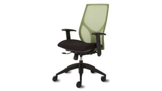 Office Chairs Office Source Mid Back Chair with Black Frame