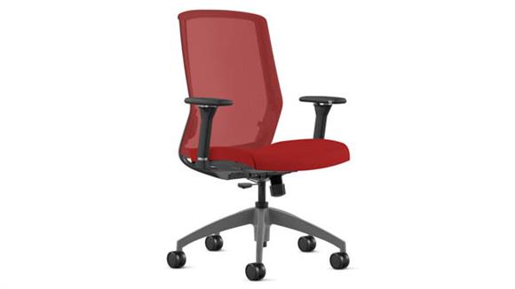 Office Chairs Office Source High Back, Mesh Chair with High Profile Gray Base