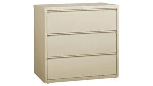 File Cabinets Office Source 30in W Three Drawer Lateral File