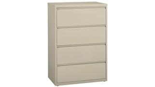 File Cabinets Office Source 30in W Four Drawer Lateral File