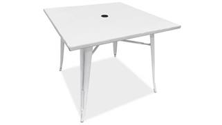 Occasional Tables Office Source in Door/Outdoor Distressed Dining Table With Umbrella Hole