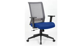 Office Chairs Office Source Gray Mesh High Back Task Chair with Interchangeable Seat Cover